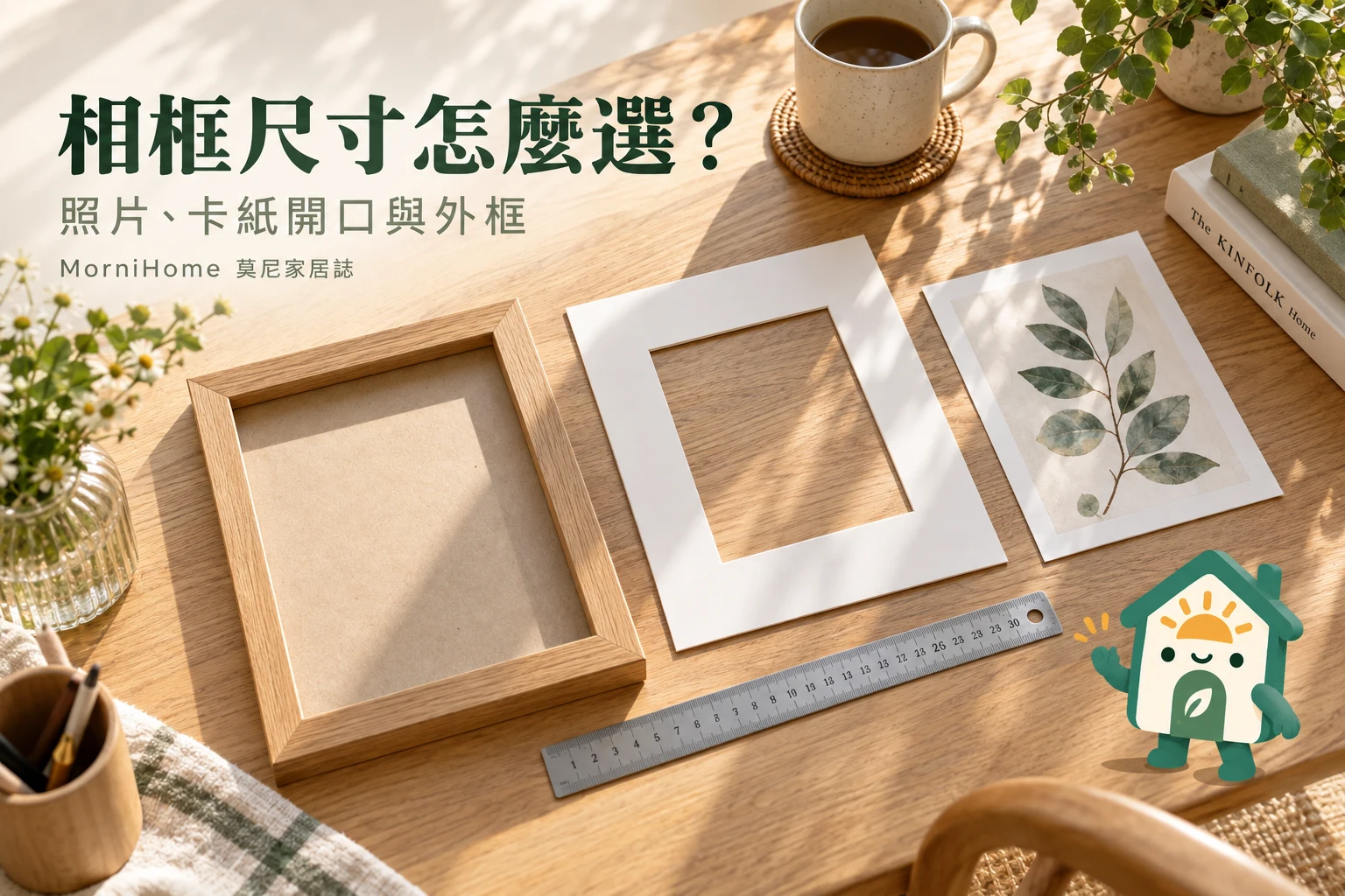 相框尺寸怎麼選？：照片、卡紙開口與外框，生成攝影風格情境示意