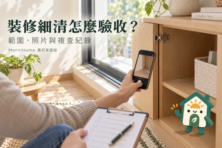 裝修細清驗收怎麼做？先分施工缺失與清潔待辦