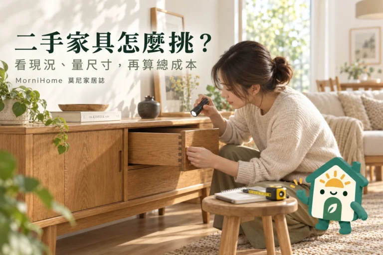 二手家具購買指南：現場檢查、搬運費用與值得買的判斷方法
