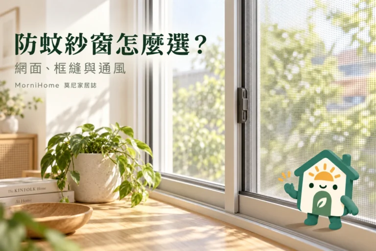 紗窗防蚊怎麼選？網目、框縫與通風一次看懂
